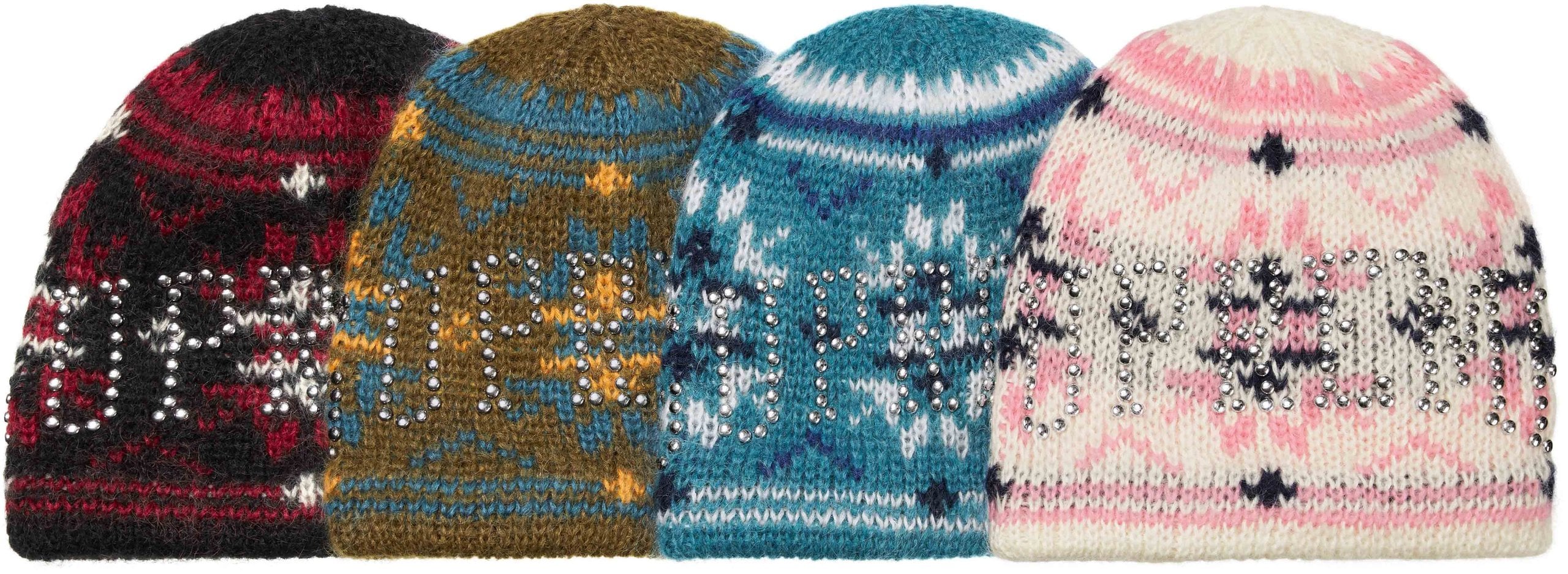 Studded Fair Isle Beanie